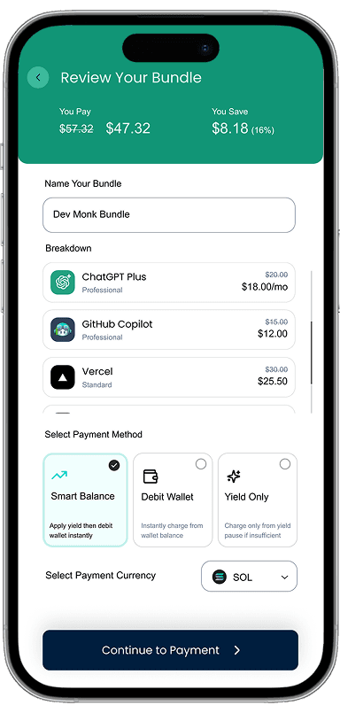 Choose how to pay